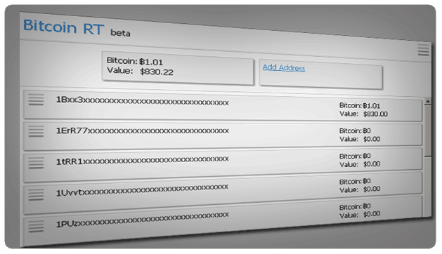 BitcoinRT ScreenShot